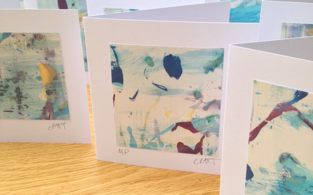 Mono Print Art Cards