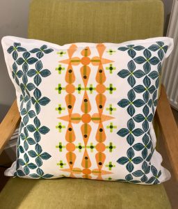 Block printed cushion © Julie Turner