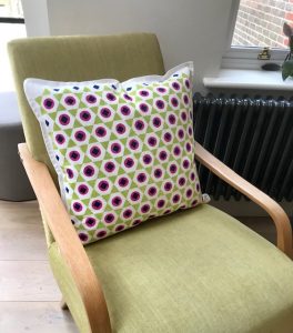 block printed cushion © Julie Turner